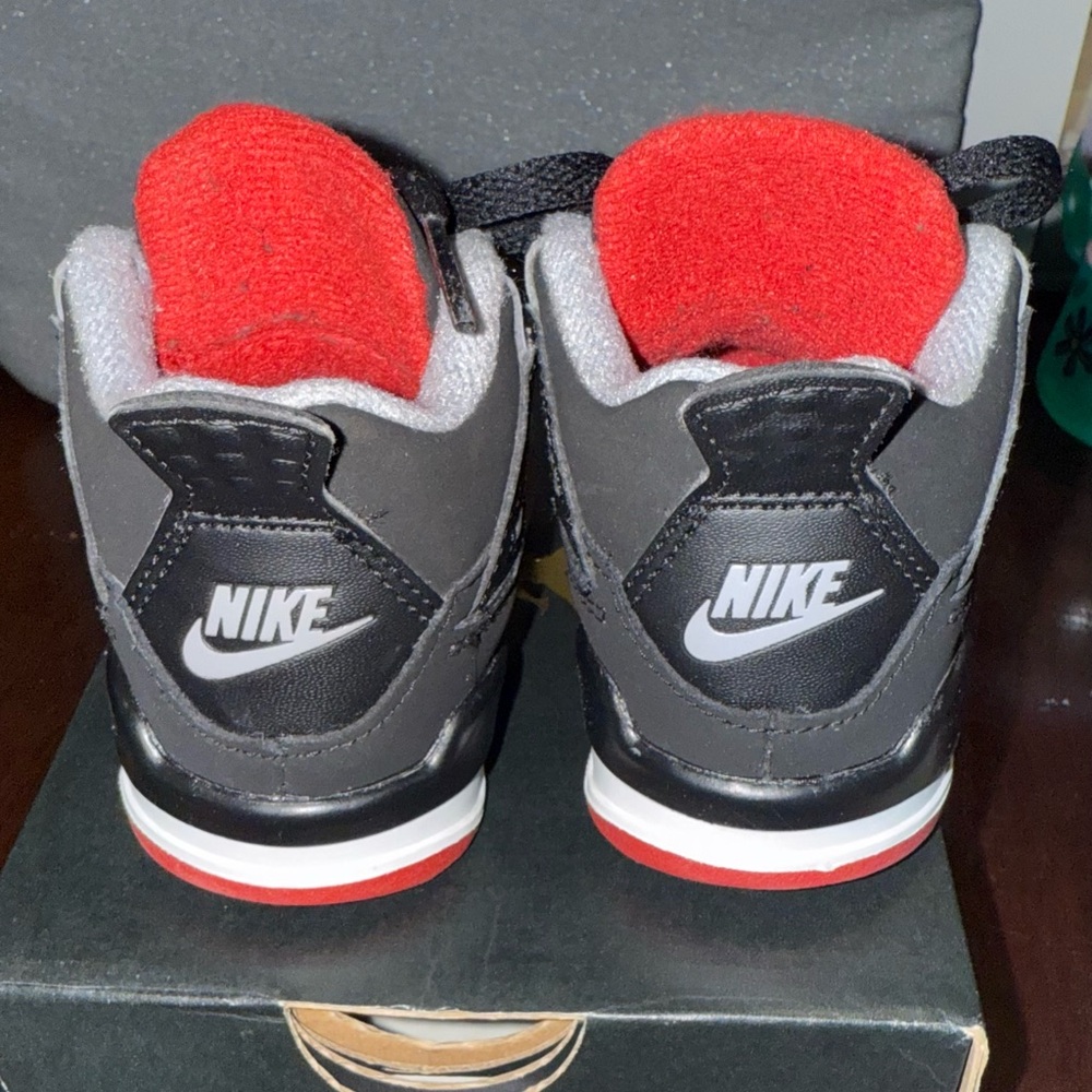 Jordan Kids' Black and Red Sneakers